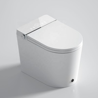 Toilette intelligente multifonctionnelle moderne avec bidet intégré et chasse d'eau automatique à capteur