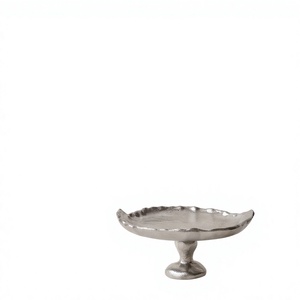Bol en métal lourd à bord évasé, texture moulée, pour décoration de table, article pour commandes en gros - Product Image 1