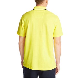 Polo pour homme à blocs de couleur, manches courtes, tricoté, décontracté, avec bordure contrastante, logo sur le devant, design uni - Product Image 2
