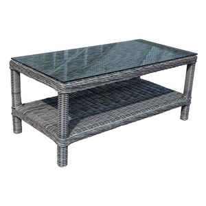 Conjunto de sofá de mimbre redondo para jardín, Patio al aire libre, <span class=keywords><strong>Adelaide</strong></span>, 7 Uds. - Product Image 3