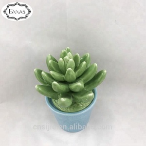 Ceramica faux pianta grassa parco arredamento del ristorante <span class=keywords><strong>con</strong></span> <span class=keywords><strong>vaso</strong></span> - Product Image 3