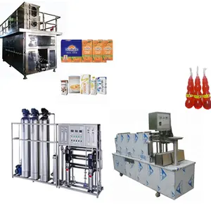 Succo di frutta/bustina macchina di rifornimento di acqua linea di produzione, macchina di rifornimento dell'acqua