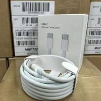Câble USB C à C d'origine 1M 2M Câble de chargeur USB-C pour iPad Macbook Cordon de charge super rapide de type C