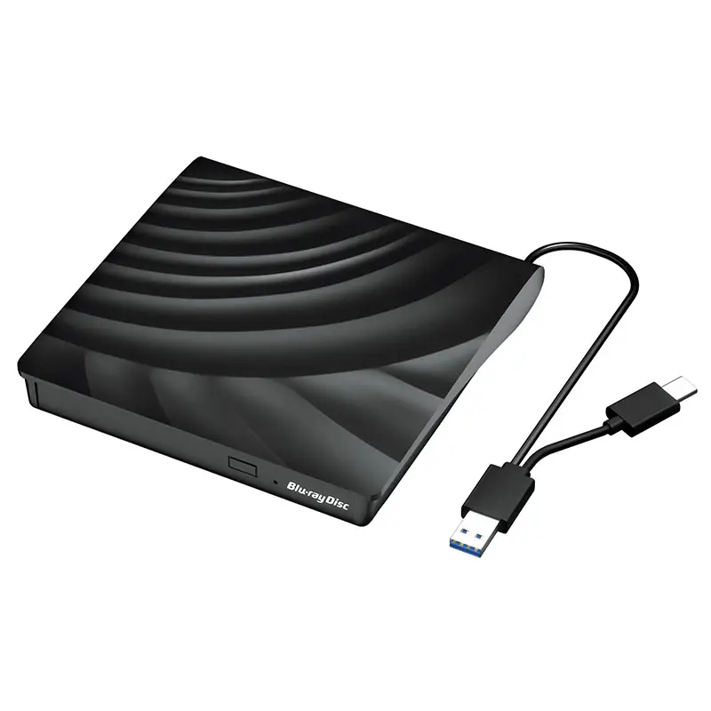 Unidad externa Bluray USB 3,0 tipo C, grabadora de CD/DVD RW, reproductor Blu Ray 3D, grabadora para ordenador portátil, PC, Unidad óptica