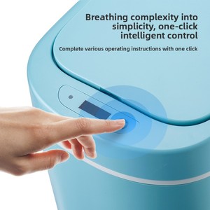 Cubo de basura con <span class=keywords><strong>sensor</strong></span> inteligente de plástico de nueva función con función impermeable, estilo elegante y fresco, ideal para el hogar y la Oficina - Product Image 5