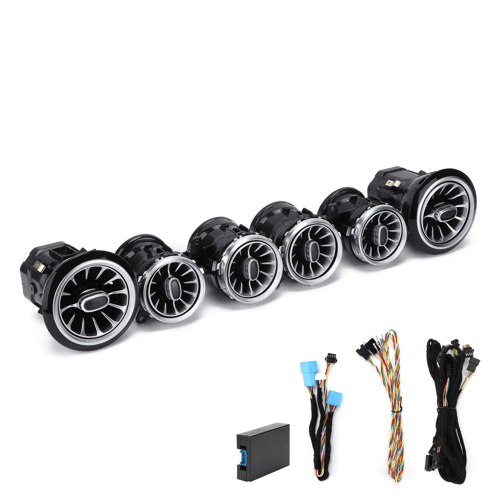 新品 6個7色 フロントLED タービンエアベント アンビエントライトキット Amazon.co.jp: 6 個 7 色フロント LED タービンエアベントアンビエント