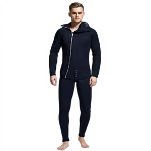 Traje de Neopreno Unisex para Adultos, Manga Larga, Estilo Marinero, 3.0mm de Grosor, Cierre en el Pecho, Color Azul y Negro, Impermeable, para Natación de Verano - Product Image 6