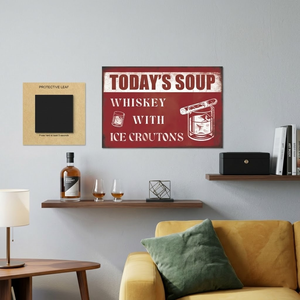 Letrero Metálico Vintage <span class=keywords><strong>de</strong></span> Whisky, 18.9*26.6 Pulgadas, Arte <span class=keywords><strong>de</strong></span> Pared Retro para Decoración <span class=keywords><strong>de</strong></span> Bares y Pubs, con Imán para Decoración <span class=keywords><strong>de</strong></span> Pared - Product Image 1