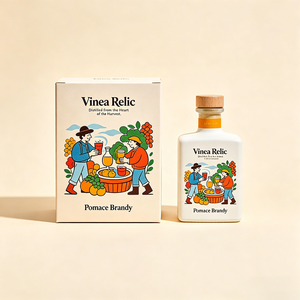 Scatola di Carta Pieghevole Sostenibile con Stampa in Rilievo per Confezione di <span class=keywords><strong>Grappa</strong></span> di Vitigno, Confezione per Vino <span class=keywords><strong>da</strong></span> Vendita al Dettaglio - Product Image 3