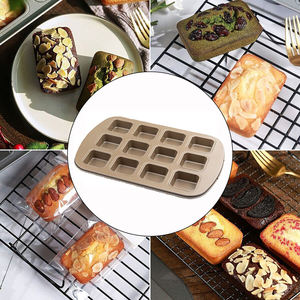 Four En Acier Au Carbone Carré <span class=keywords><strong>Mini</strong></span> Pain Hamburger Gâteau <span class=keywords><strong>Moule</strong></span> 6 / 8 / 9 / 12 Cavité Non-bâton Muffin Pan Cubes Dessert Moules - Product Image 3