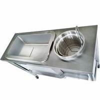 Restauration rapide Offre Spéciale en acier inoxydable électrique kfc équipement poulet table de panure manuelle double machine pour poulet frit