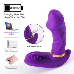 Godemichets de massage pour chatte adulte jouets sexuels pour homme et couple pénis en caoutchouc pour la dentition du clitoris gode à vibration sensuelle pour femmes - Product Image 6
