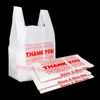 Vente en gros de sacs à provisions biodégradables en PEHD LDPE LLDPE avec logo de remerciement Sacs en plastique personnalisés à vendre pour supermarché
