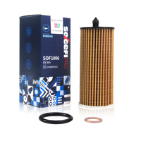 Filter oli suku cadang mobil kertas Filter hijau performa tinggi untuk BMW 1/2/3/4/5/6/7 Series X3 X4 X5 Z4 model 11428575211
