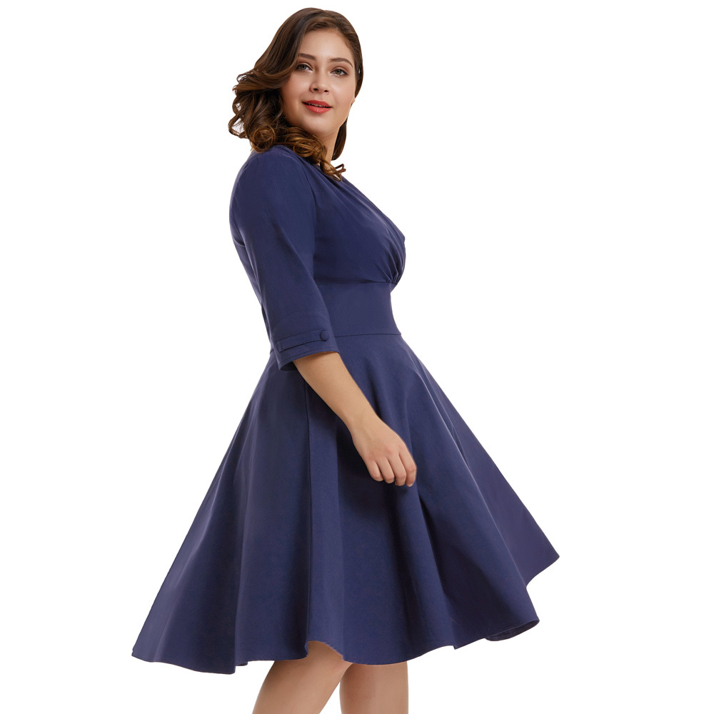 business casual a line dress Wear to Work Midi for Women A-line Bodycon Midi Dress Elegance Church Outfits Blue : Sports & Outdoors Size:34/30 while the bodycon cut model: Kai Work Wear Dressing Smart