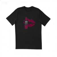 Transferts thermocollants personnalisés en strass pour T-shirts, motifs de rouge à lèvres en strass