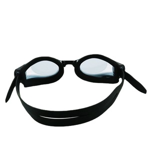 Lunettes de natation pour adultes, lentille noire en PC, silicone, étanche, anti-buée, unisexe, pour la natation et les sports nautiques - Product Image 1