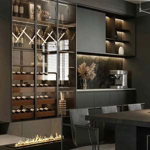 El Comedor Muestra el Mueble para Vinos Contra la Pared en una Sala de Estar, Mueble Personalizado - Product Image 1