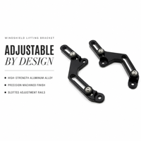 Pour Honda NC750X 2025-2026 : Support de levage de pare-brise en alliage d'aluminium noir, kit de rehausseur de pare-brise réglable en hauteur