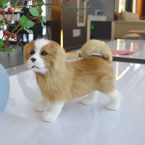 Handmade Realistic Pekingese <strong>Dog</strong> Figurine Bionic Plush pet animal replica Decoration for Home or Gifts for <strong>dog</strong> <strong>fans</strong> - Product Image 2