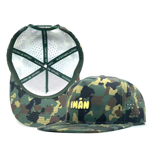 Chất Lượng Cao 5 Bảng Điều Chỉnh Phẳng Brim Không Thấm Nước Camo Trucker Cap Tùy Chỉnh Thêu Logo Thể Thao Lưới Snap Trở Lại Cap - Product Image 1