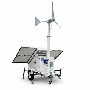Remorque d'alimentation mobile hybride éolien-solaire pour station de base télécom, système hors réseau avec stockage de batterie GW Mobile 1210 - Product Image 1