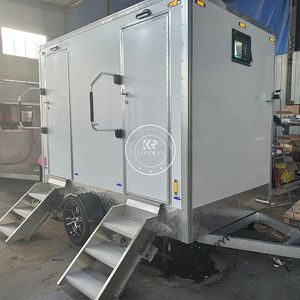 Remolque de Baño Portátil Prefabricado de Lujo 2025, Ecológico, con Piso de Aluminio Antideslizante, para Uso en Parques - Product Image 2