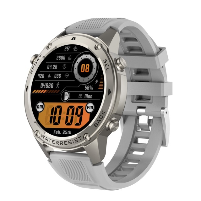 BT Calling Smartwatch with Quality Round Screen Wireless Charging 5ATM Waterproof Sports Health Care GPS Smart Watches