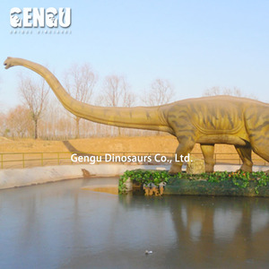 Dinosaure Mamenchisaurus en métal personnalisable avec queue et cou de 24m de long pour les centres commerciaux et les écoles - Product Image 3
