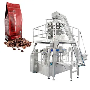 Otomatik tartım hazır çanta kahve çekirdekleri dolum paketleme makinesi doypack çanta kahve çekirdeği paketleme makinesi