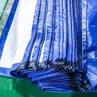 Bâche industrielle XUDA personnalisée en usine, qualité supérieure, en PE tissé, résistante aux UV, super résistante, double bleu