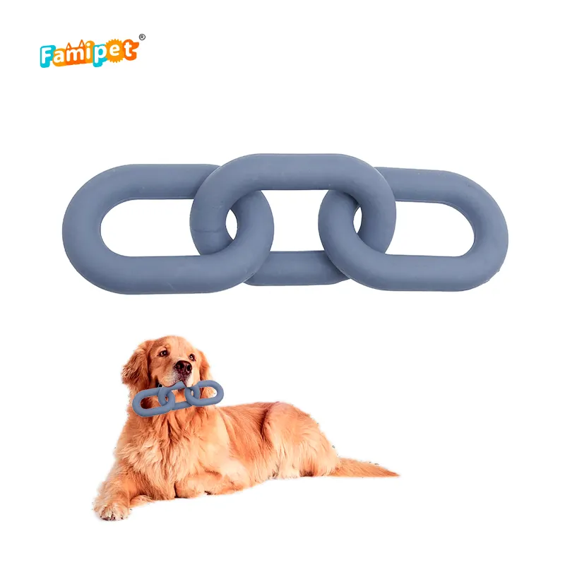 Famipet Custom Natural Rubber Durable Pet Chew Dog Toys for Aggressive Chewers