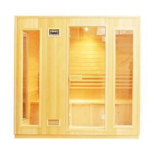 Sauna à vapeur intérieur pour 3 personnes, sauna domestique avec panneau de commande, installation simple de la salle de sauna - Product Image 4