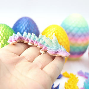 Juguete <span class=keywords><strong>de</strong></span> Dragón Chino <span class=keywords><strong>de</strong></span> Cristal Impreso en 3D, Huevo <span class=keywords><strong>de</strong></span> Dragón, Adorno, Escala 1/12, Tema <span class=keywords><strong>de</strong></span> Películas y Televisión, Juguete para Niños Mayores <span class=keywords><strong>de</strong></span> 12 Años - Product Image 3