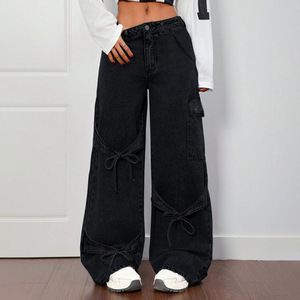 Nouvelle Arrivée - <span class=keywords><strong>Jean</strong></span> Skinny <span class=keywords><strong>Taille</strong></span> Haute pour <span class=keywords><strong>Femme</strong></span>, Coupe Droite, Style Crayon, Vintage Streetwear, Pantalon en Denim OEM ODM - Product Image 3