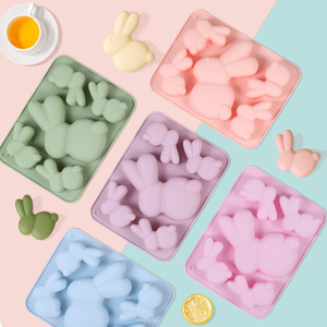Molde de Silicona GREENSIDE de Conejo de Pascua con Orejas Grandes para Pasteles y Repostería, Molde para Jabón Hecho a Mano, Molde Festivo para Postres - Product Image 1