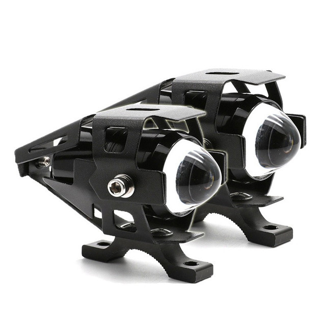 Auto Lighting System Led Motorcycle Headlight U5 Anglel Eye Led Headlamp Mini Driving Lights for Automobiles Motorcycle 12V