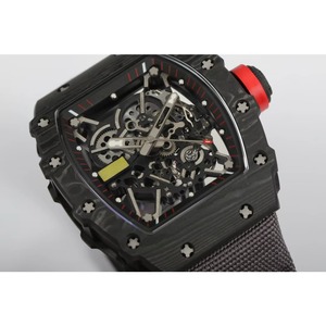 High-quality Tonneau Sapphire Crystal <b>Watch</b> Power Reserve Carbon Fiber for Top-level Business Fashionable Men's <b>Mechanical</b> - Product Image 4