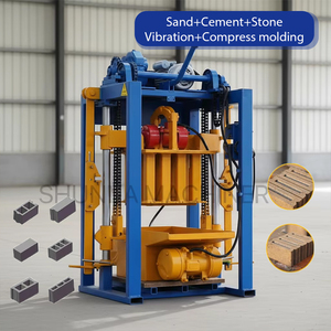 Mini bloc faisant la machine QM2-45 le fabricant de briques machines de construction bloc de béton creux formant la machine divers moules - Product Image 1