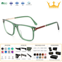 Monture de lunettes optiques carrées pleine monture, anti-lumière bleue, élégante, légère, moderne et tendance, durable et solide, pour unisexe et mode.