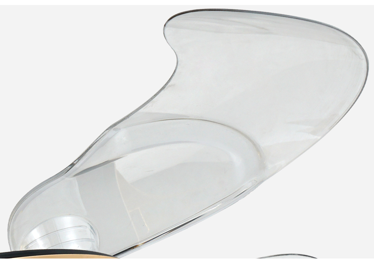 Breezelux modern crystal ceiling fan with light