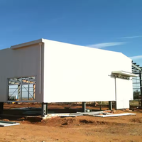 Bâtiment préfabriqué d'entrepôt de structure en acier prêt à l'emploi de 1000 mètres carrés pour le bâtiment en métal d'usine de nourriture