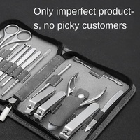 Ensemble de coupe-ongles en acier inoxydable de 15 pièces Longhui, conçu avec précision, coffret cadeau haut de gamme comprenant un ensemble de manucure pour la maison
