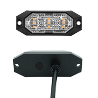 Feux de signalisation à montage en surface certifiés E-mark, 3 LED, 16 modes de clignotement, fonction mémoire, IP6K9K, pour camion, voiture, grille