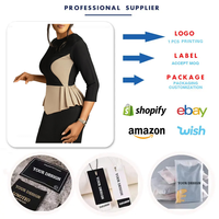 Robes tendance automne-hiver pour femmes, robes décontractées élégantes à blocs de couleur, robes de bureau pour femmes, robes de travail formelles pour femmes