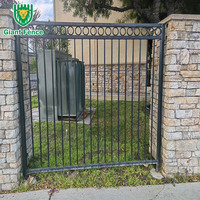 Clôture tubulaire en aluminium certifiée ISO 9001, 60 mm, écologique, noire, galvanisée, installation facile, panneaux de 10 pieds, résistante à la chaleur