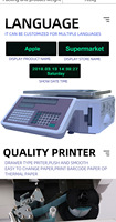 Mesin Kasir Digital Komersial dengan Timbangan, Antarmuka Barcode, Bahan ABS+Stainless Steel, Kapasitas 30kg, Akurasi 1g, OEM