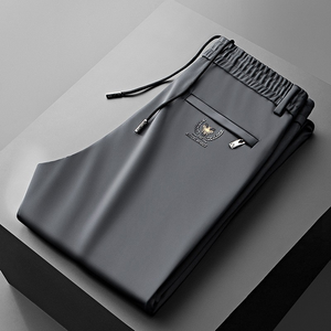 Pantalon d'été fin décontracté pour homme, séchage rapide, coupe droite ample, idéal pour l'extérieur - Product Image 4