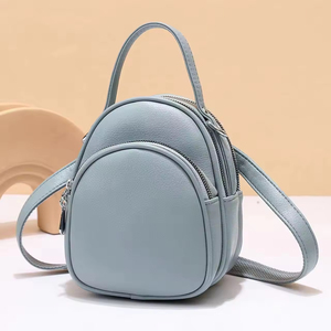Bolso Bandolera Grande de PU Impermeable para Mujer, de Alta Capacidad, con Cierre de Cremallera - Product Image 1