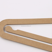 Magasin de vêtements pour enfants en rotin de taille personnalisée Boutique Cintre pour pantalons Logo Écharpe Paper Board Cintres au design recyclé
